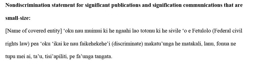 sample ce statement tongan